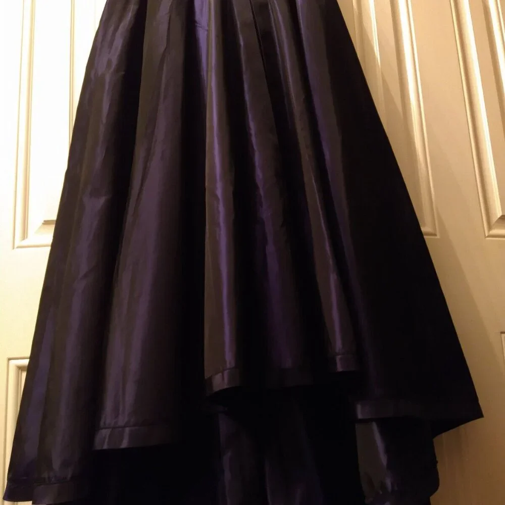SOLD! Gigi Clark, Gorgeous Iridescent Purple Full Circle Maxi Skirt - Picture 13 of 16